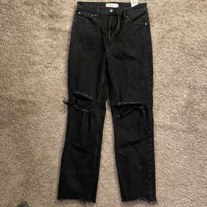 Abercrombie & Fitch ankle straight ultra high rise jeans